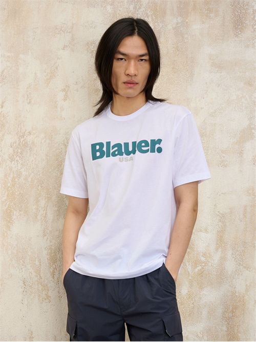 t-shirt man white BLAUER | 25SBLUH02192004547/100